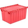 Monoflo International Global Industrial„¢ Plastic Attached Lid Shipping & Storage Container 25-1/4x16-1/4x13-3/4 Red DC-2515-14RED